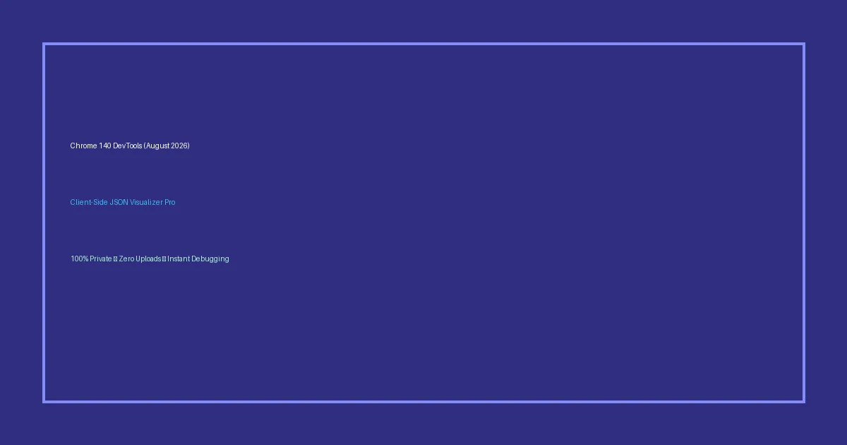 Chrome 140 DevTools JSON Visualizer Pro client side debugging