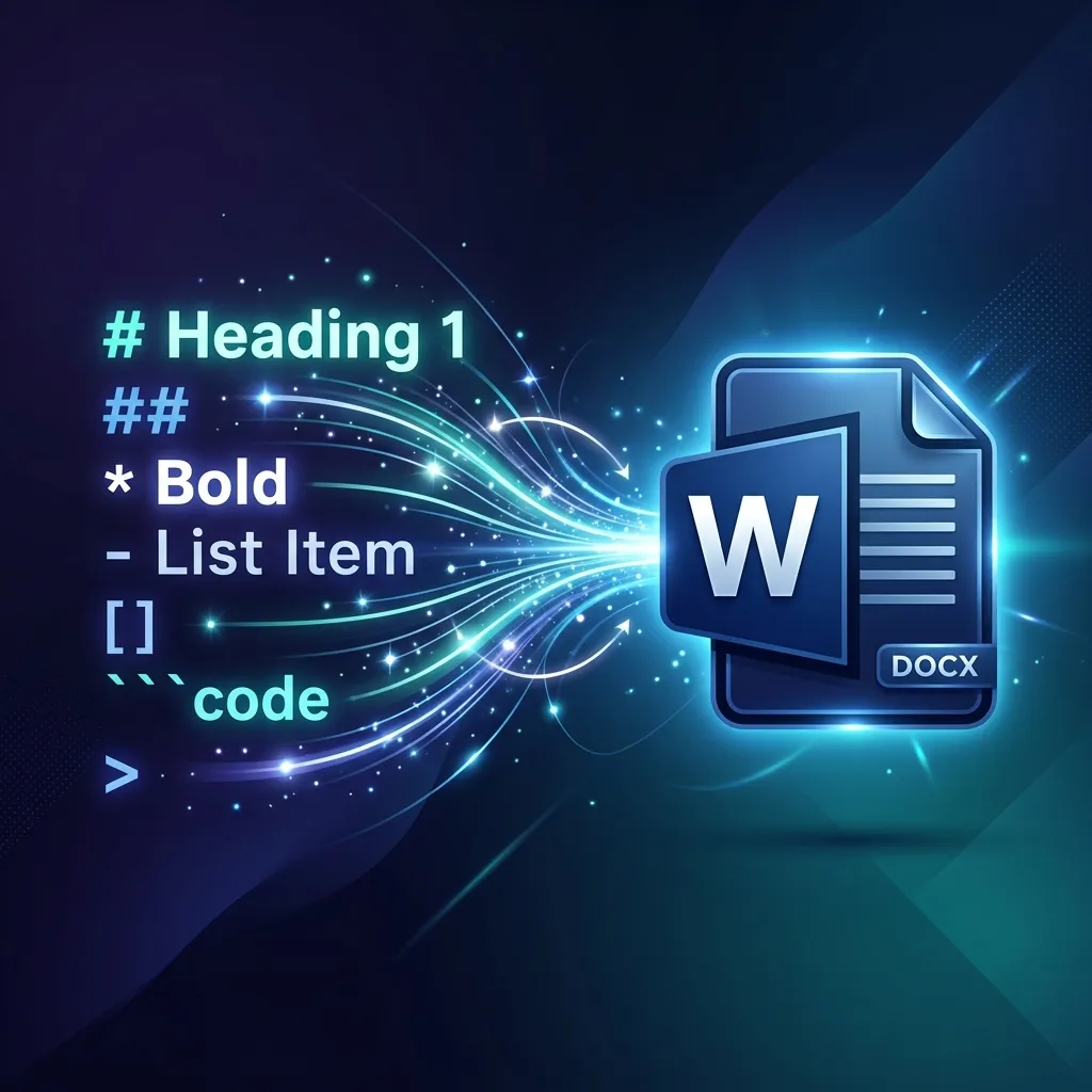 Conversión de Markdown a Word